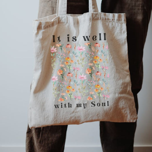 IT IS WELL WITH MY SOUL TOTE BAG