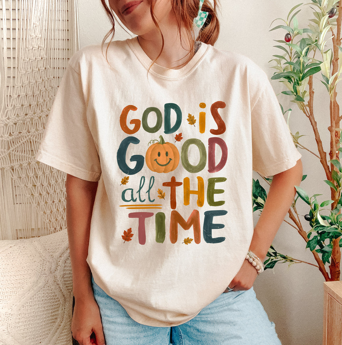 FALL "GOD IS GOOD ALL THE TIME" UNISEX TEE