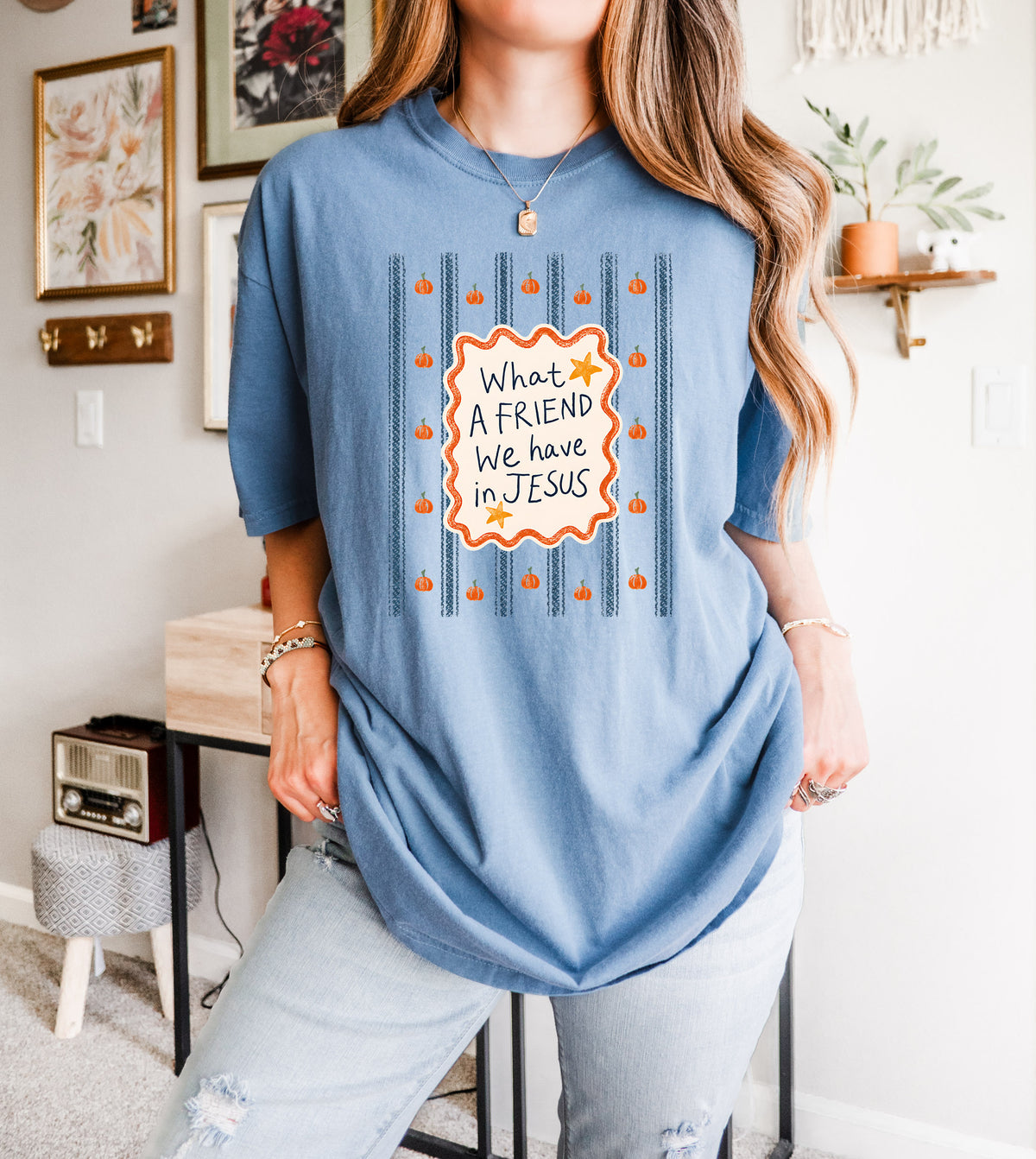 FALL "WHAT A FRIEND WE HAVE IN JESUS" UNISEX TEE