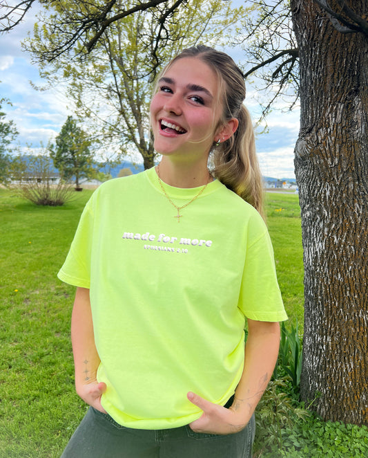 PUFFY MADE FOR MORE NEON COLORS UNISEX TEE