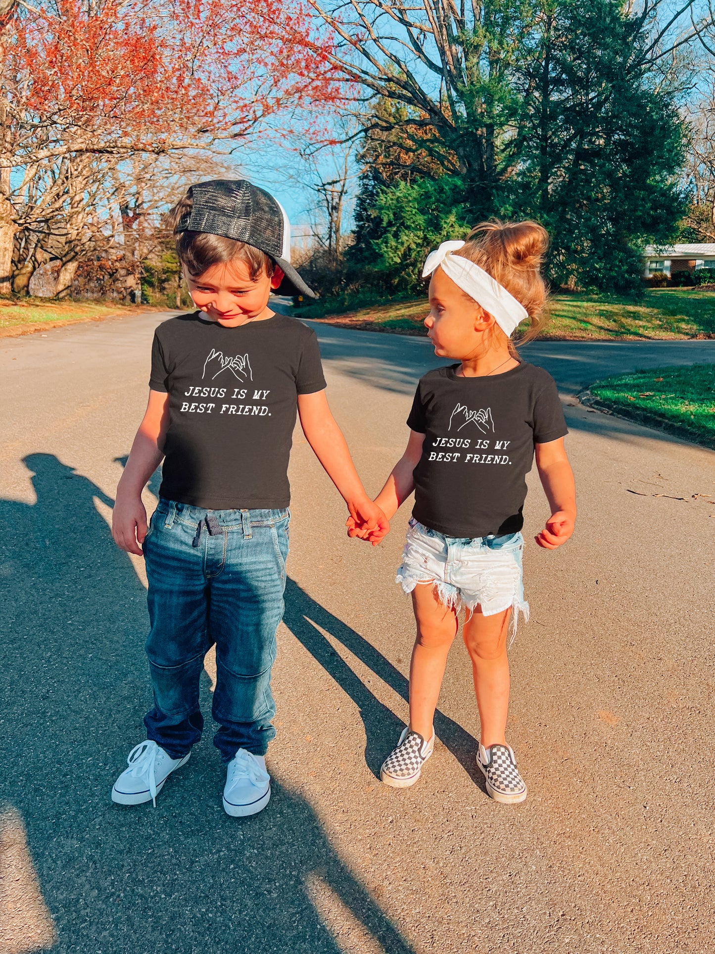 JESUS IS MY BEST FRIEND TODDLER BLACK TEE