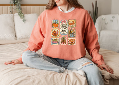 GIVE THANKS TO THE LORD COLLAGE UNISEX SWEATSHIRT