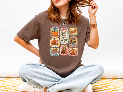 GIVE THANKS TO THE LORD COLLAGE UNISEX TEE