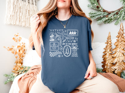 CHRISTMAS: A KING IS BORN COLLAGE UNISEX TEE