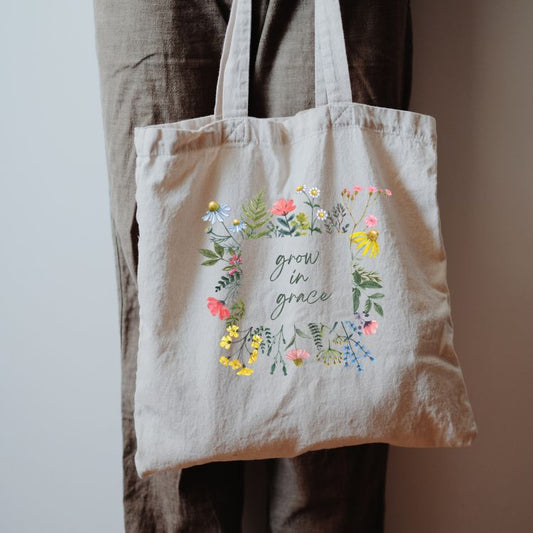 GROW IN GRACE TOTE BAG