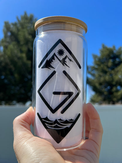 GOD IS GREATER THAN OUR HIGHS AND LOWS GLASS TUMBLER