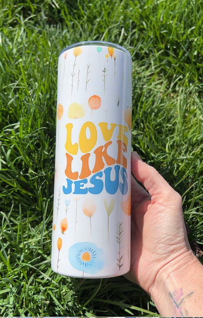 LOVE LIKE JESUS 20 OZ. SKINNY STAINLESS STEEL TUMBLER